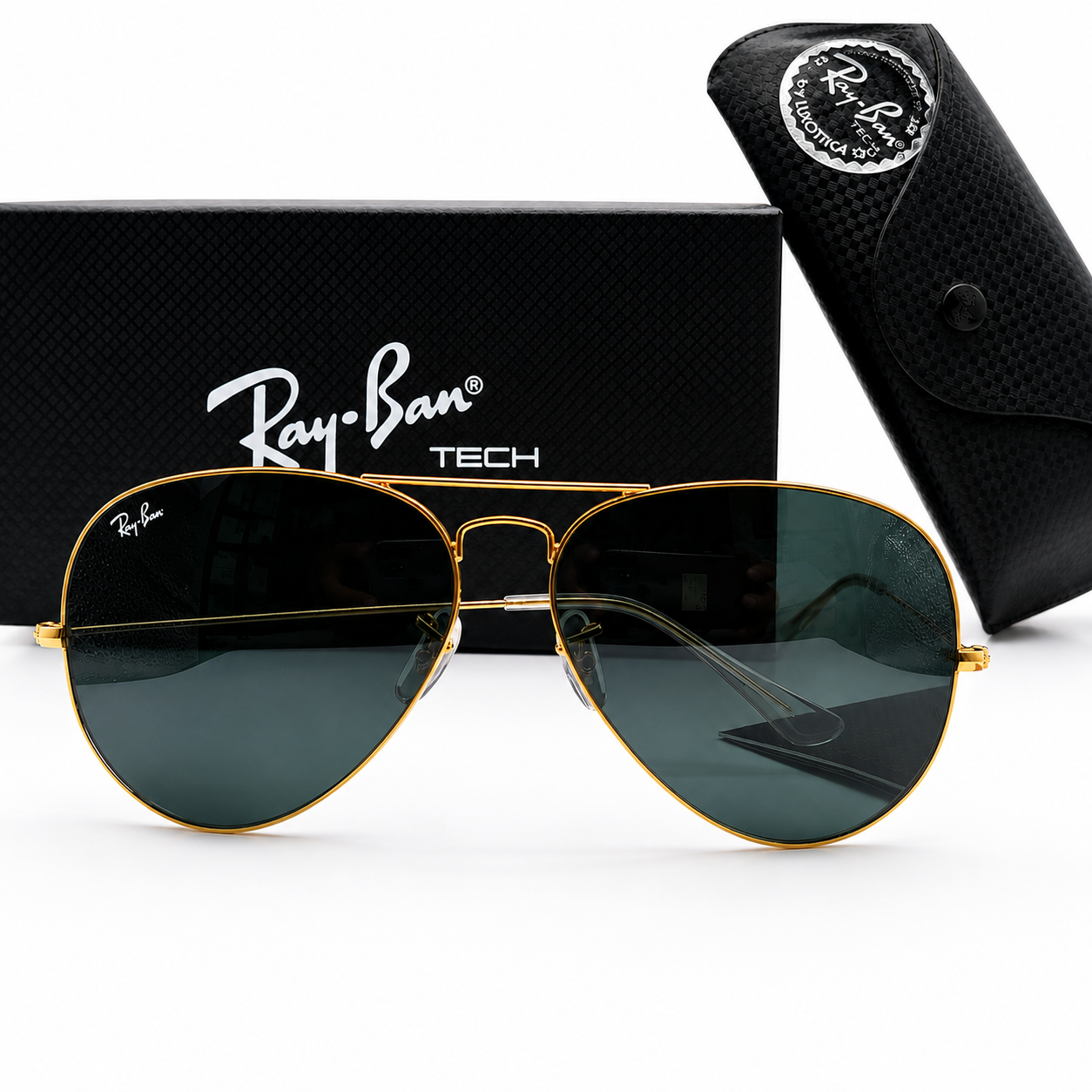 Ray-Ban Tech Gold Aviator Gradient Sunglasses