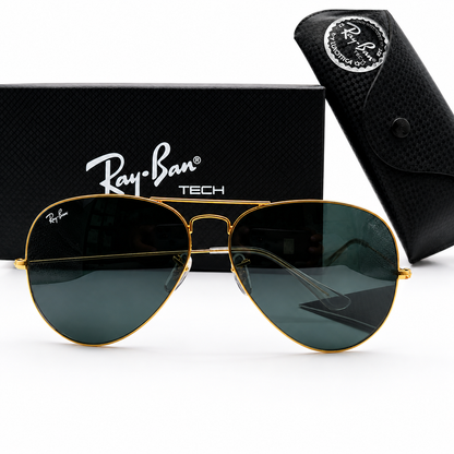 Ray-Ban Tech Gold Aviator Gradient Sunglasses