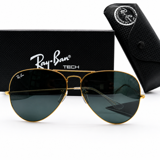 Ray-Ban Tech Gold Aviator Gradient Sunglasses