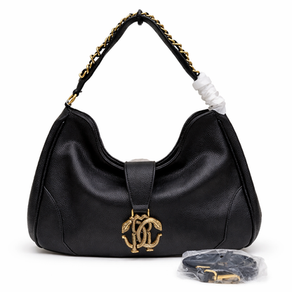 Roberto Cavalli RC Logo Hobo Shoulder Bag