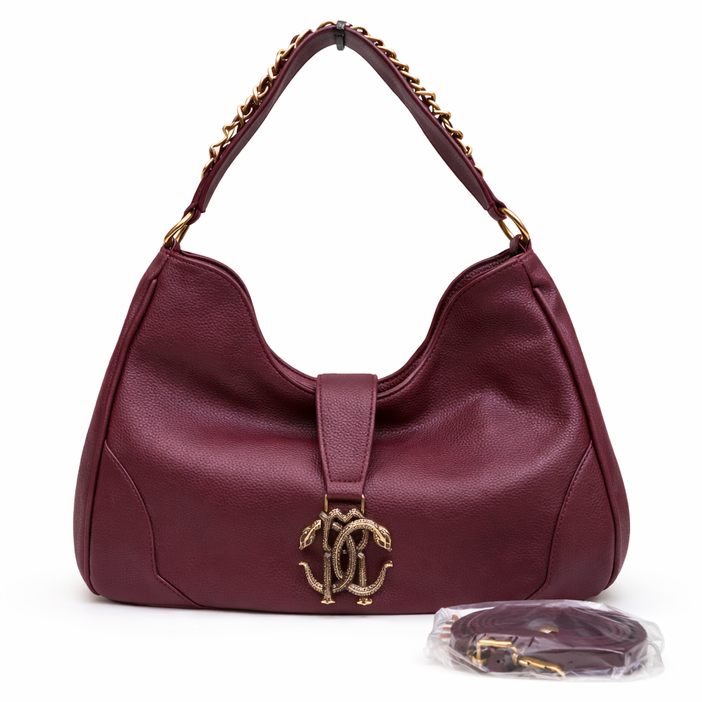 Roberto Cavalli RC Logo Hobo Shoulder Bag