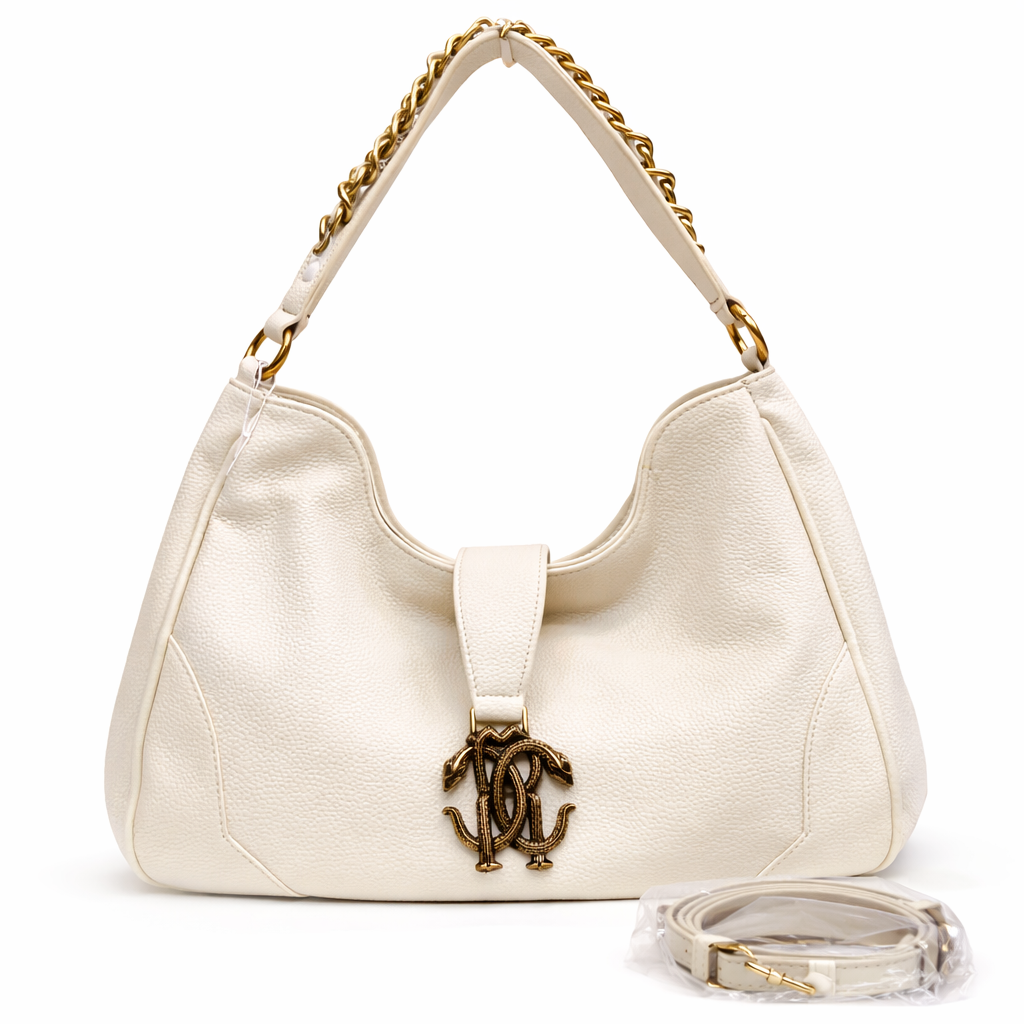 Roberto Cavalli RC Logo Hobo Shoulder Bag