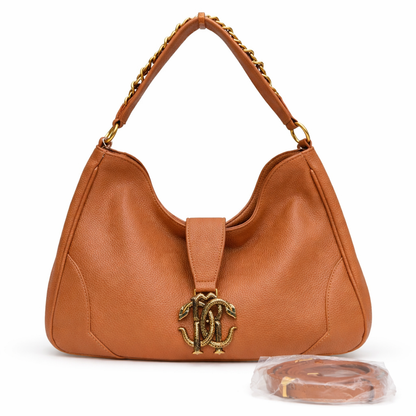 Roberto Cavalli RC Logo Hobo Shoulder Bag