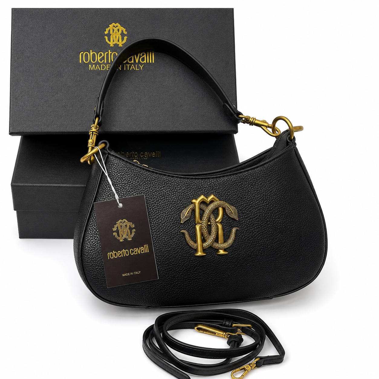 Roberto Cavalli Signature Shoulder Bag