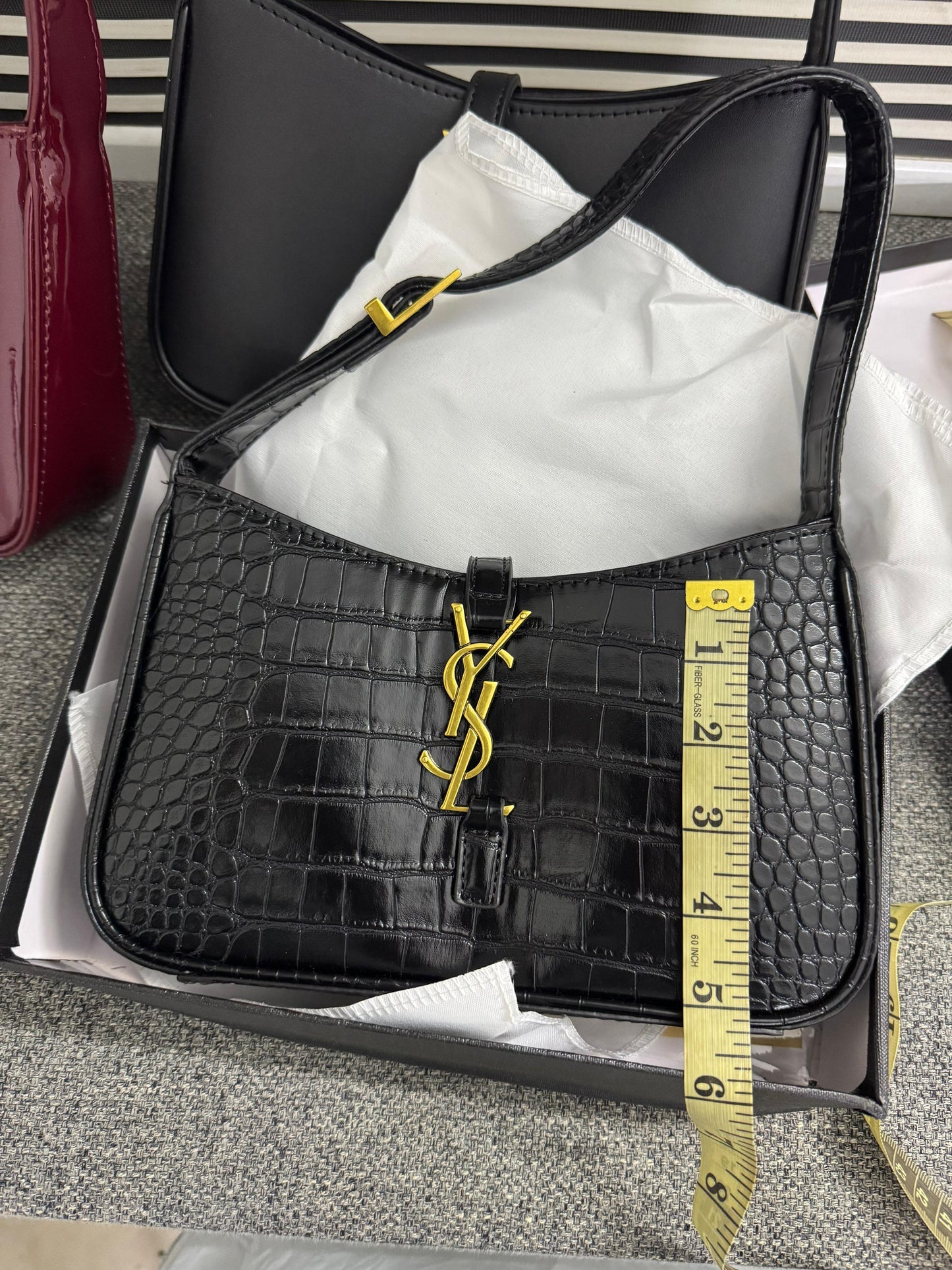 Saint Laurent Le 5 à 7 Hobo Bag (YSL Monogram)