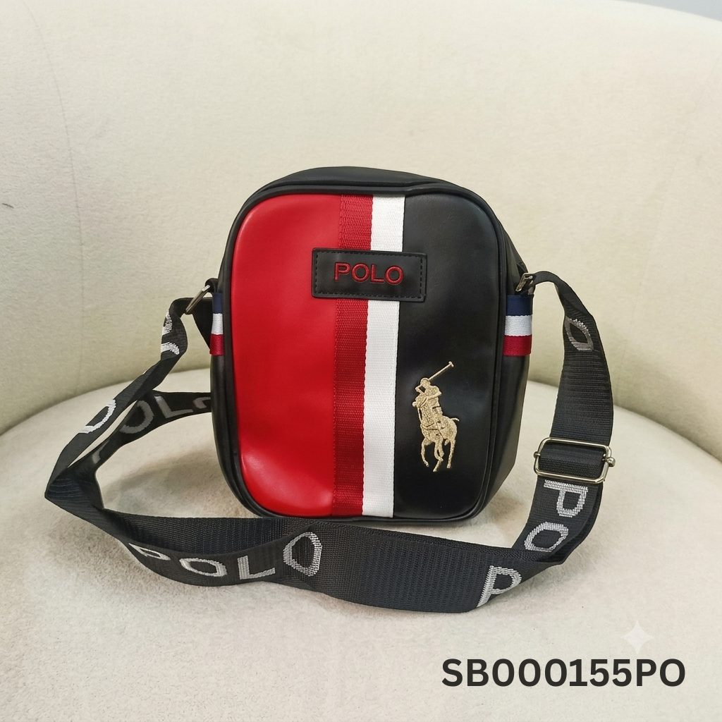 Polo Sport Color Block Compact Crossbody Sling Bag