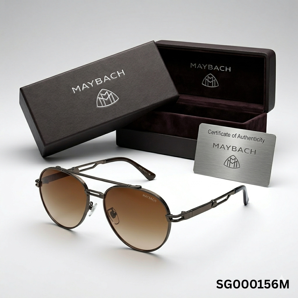 Maybach GTR Aviator Sunglasses – Brown Gradient