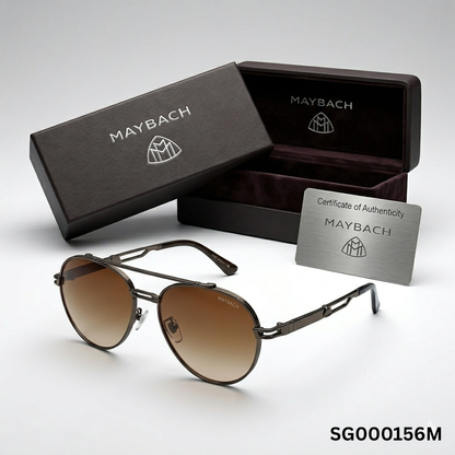 Maybach GTR Aviator Sunglasses – Brown Gradient