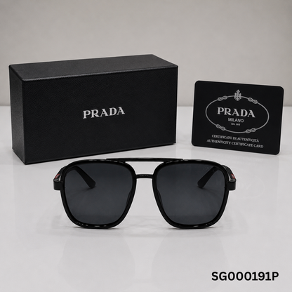 Prada Linea Rossa Square Sunglasses – Black Edition