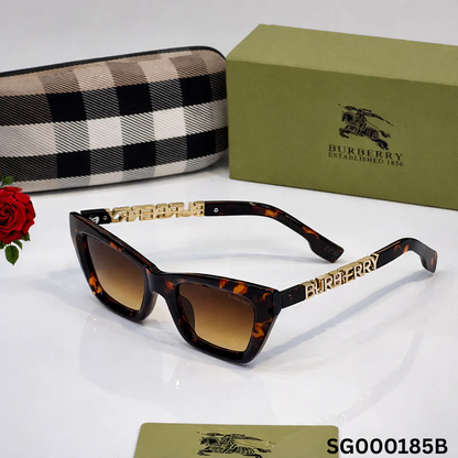 Burberry Logo Temple Cat Eye Sunglasses