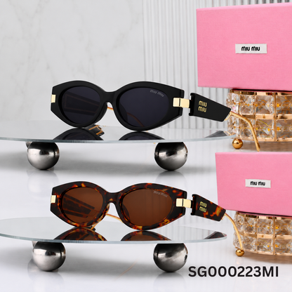 Miu Miu Oval Fashion Sunglasses