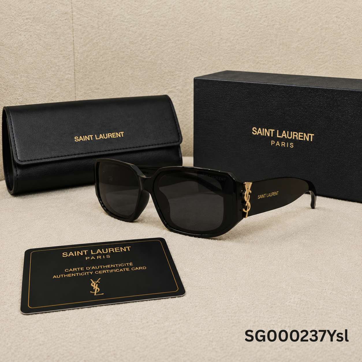 Saint Laurent Monogram Oversized Square Sunglasses