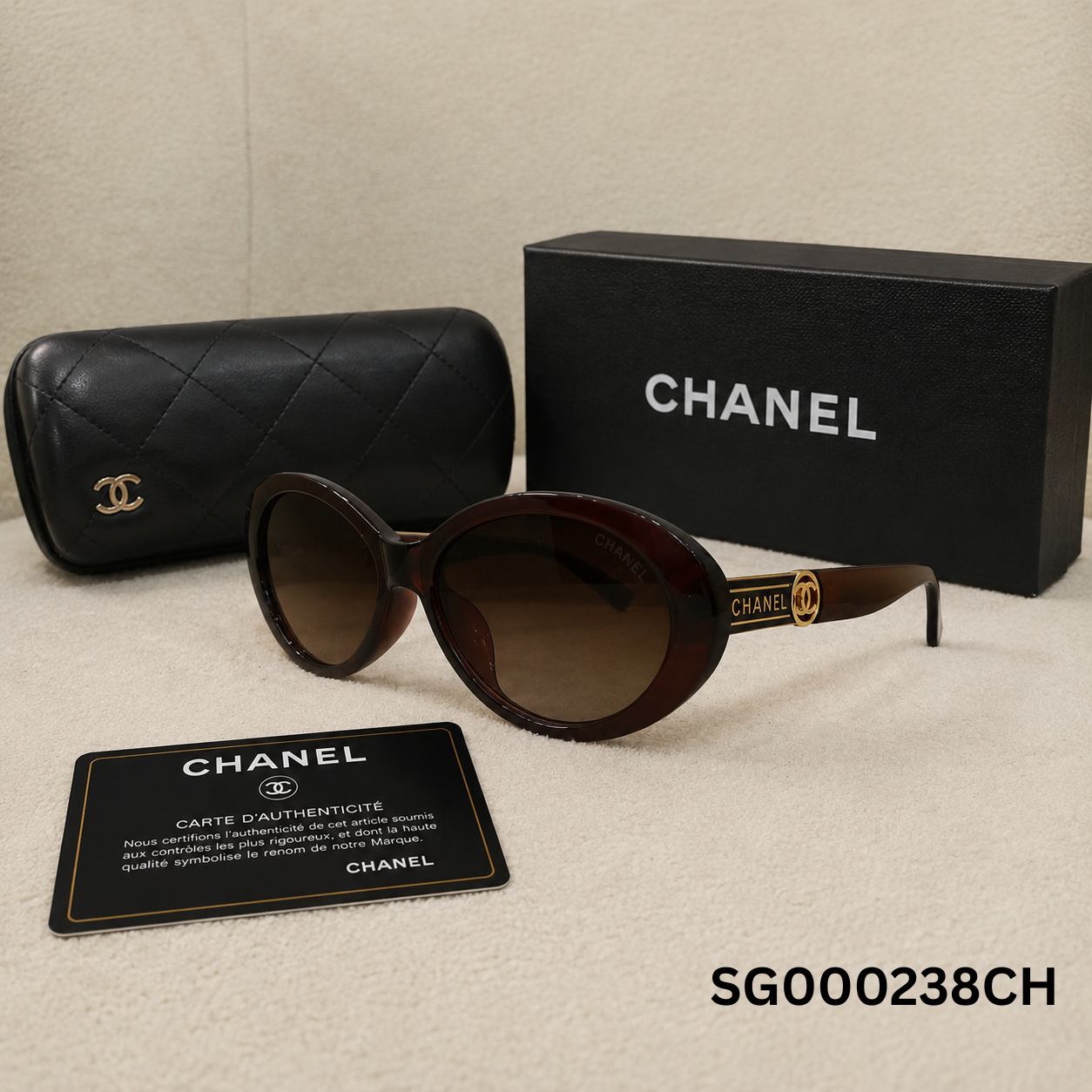Chanel Oval Oversized Sunglasses