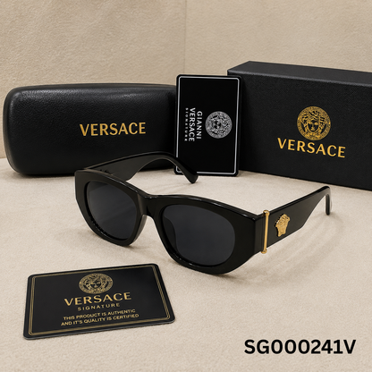 Versace Medusa Luxe Cat-Eye Sunglasses