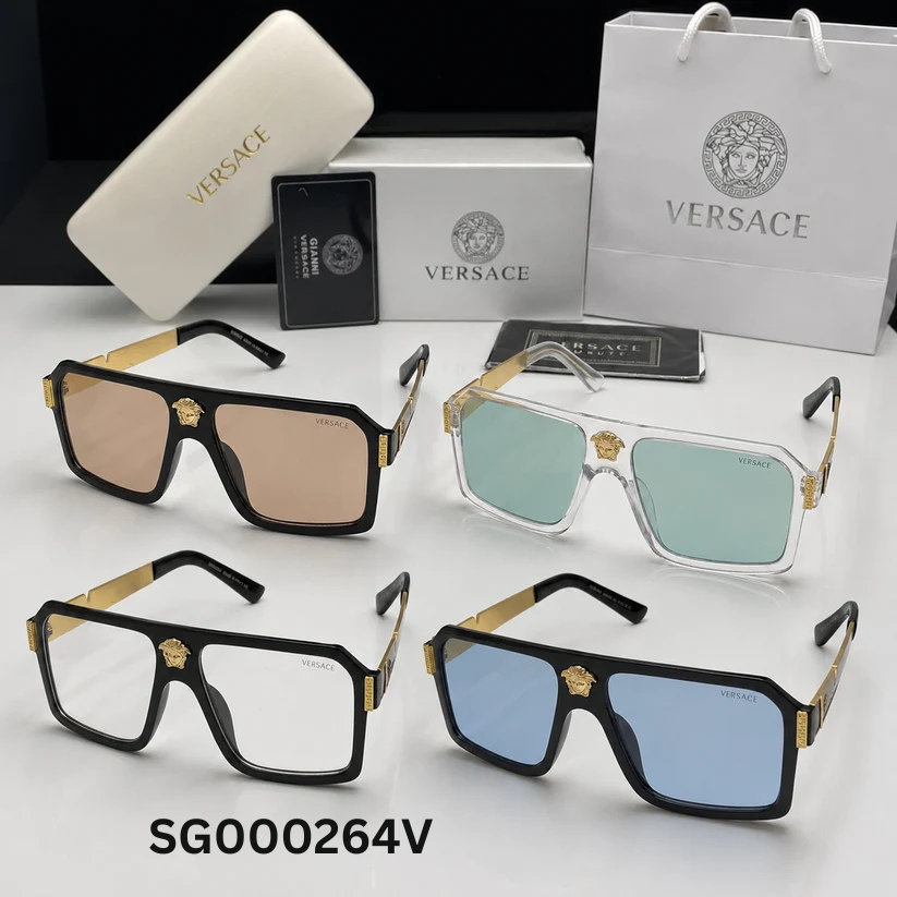 Versace Medusa Navigator Square Sunglasses