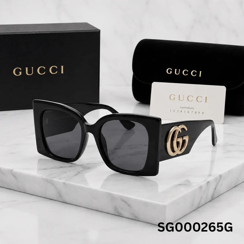 Gucci Oversized Square Logo Sunglasses