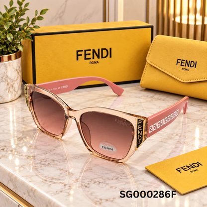 Fendi FF Logo Square Gradient Sunglasses