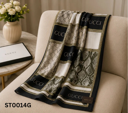 Gucci GG Patchwork Monogram Luxury Women's Stole
