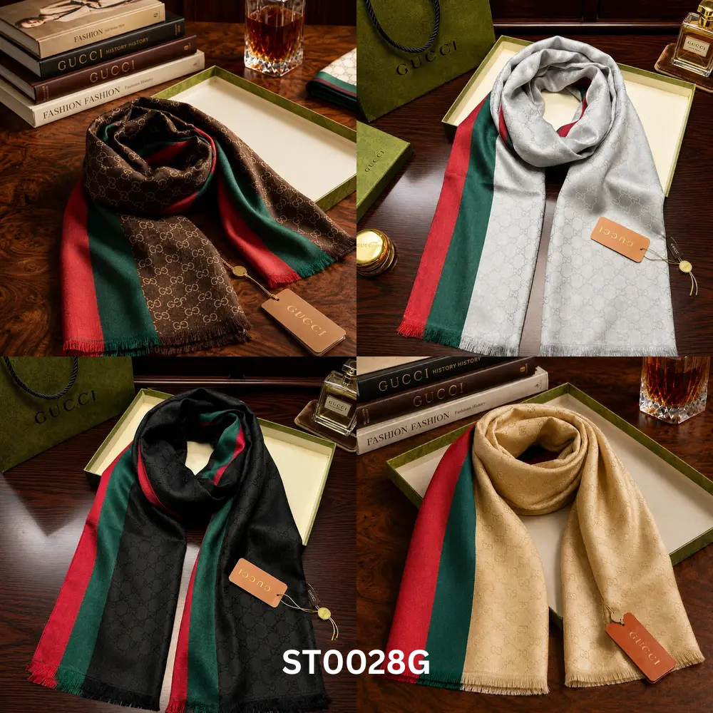 Gucci GG Web Stripe Luxury Stoles