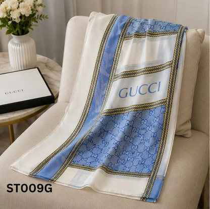 Gucci Monogram Rope Silk Blend Luxury Stole