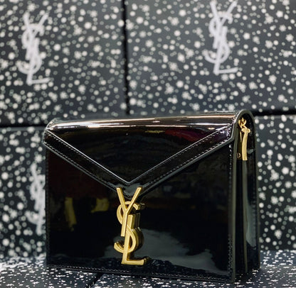 Saint Laurent Style Monogram Chain Shoulder Bag