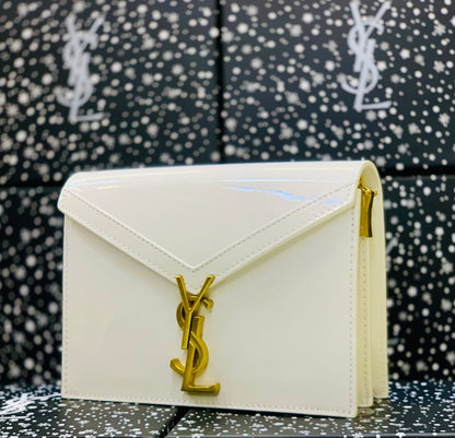 Saint Laurent Style Monogram Chain Shoulder Bag