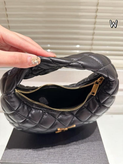 Saint Laurent YSL Quilted Mini Monogram Hobo Bag