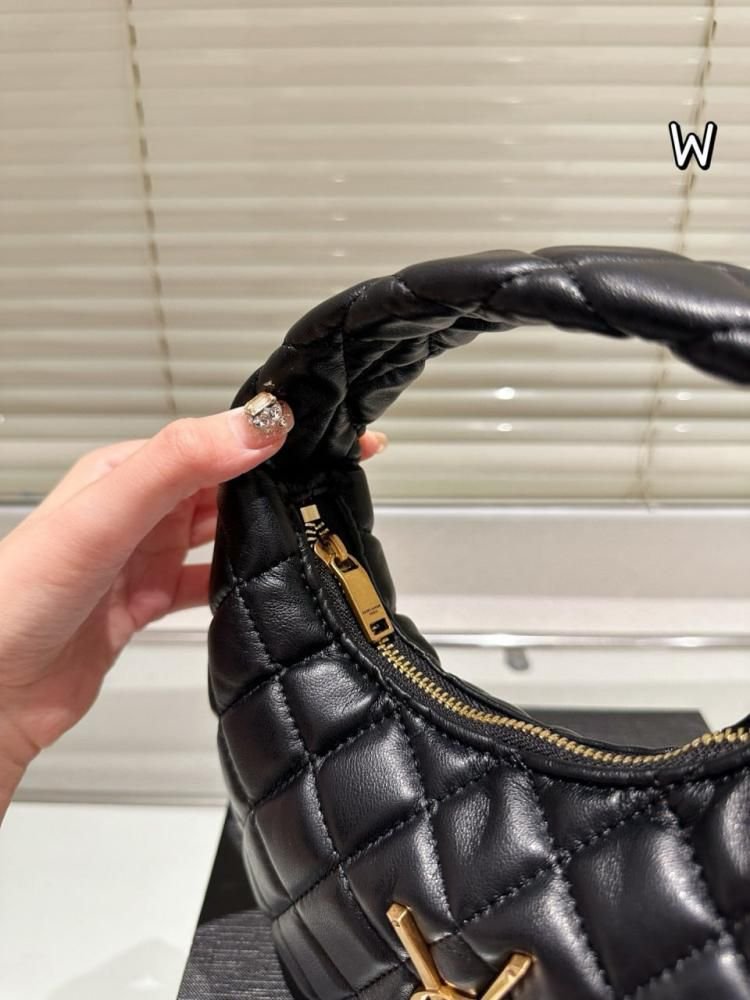 Saint Laurent YSL Quilted Mini Monogram Hobo Bag