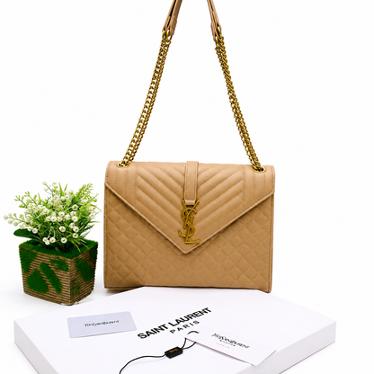 Saint Laurent Envelope Large Chain Shoulder Bag