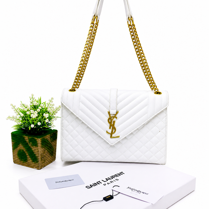 Saint Laurent Envelope Large Chain Shoulder Bag