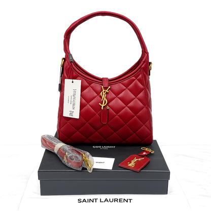 Saint Laurent Quilted Hobo Shoulder Bag
