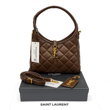 Saint Laurent Quilted Hobo Shoulder Bag