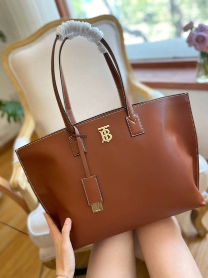 Burberry TB Leather Tote Bag