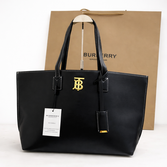 Burberry TB Leather Tote Bag
