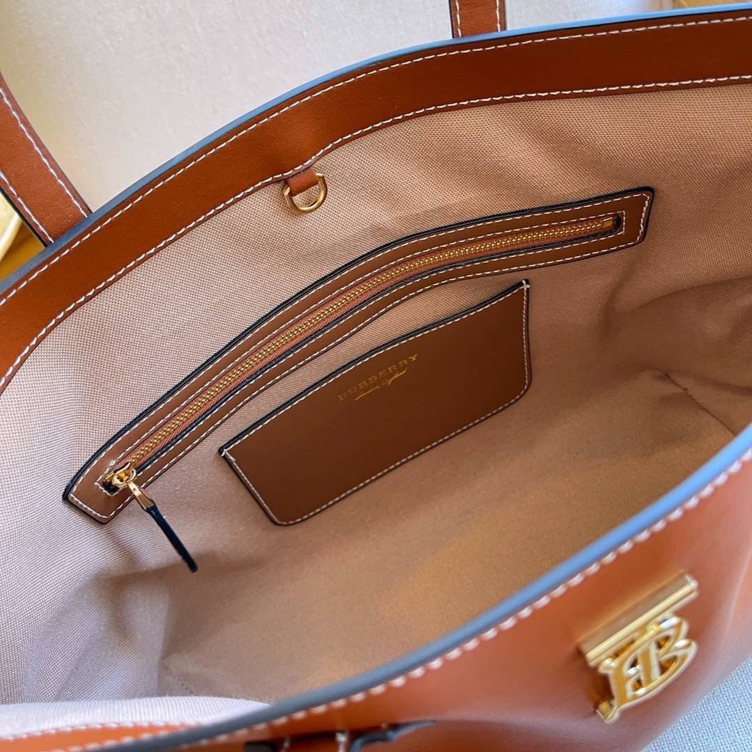 Burberry TB Leather Tote Bag