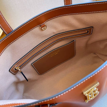 Burberry TB Leather Tote Bag