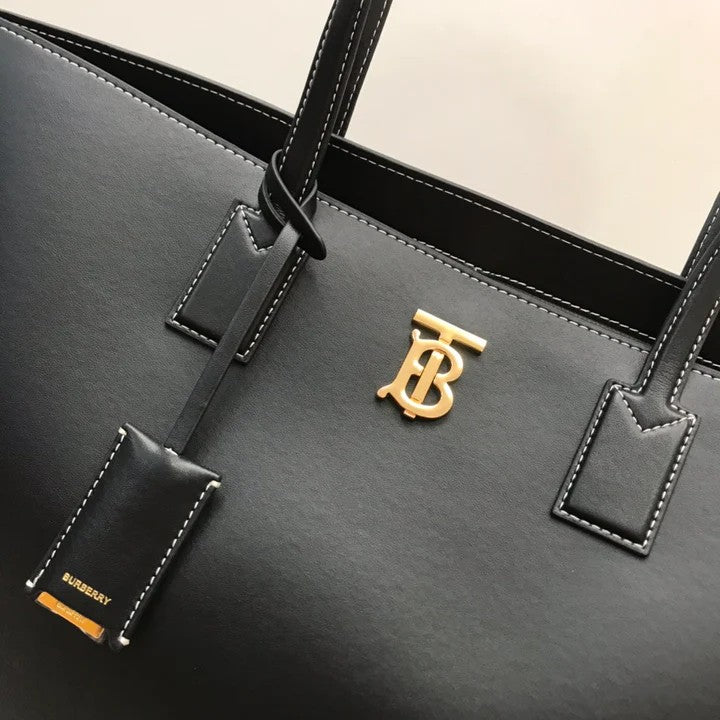 Burberry TB Leather Tote Bag