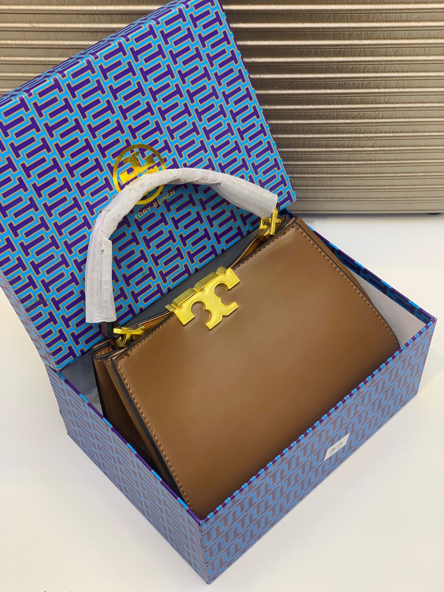 Tory Burch Eleanor Structured Top Handle Bag