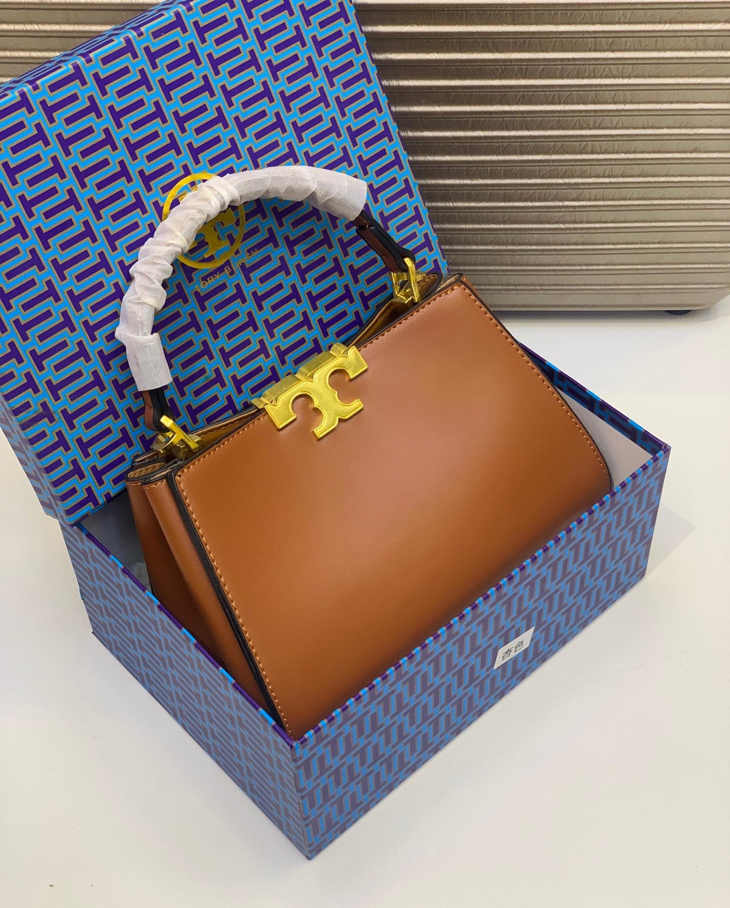 Tory Burch Eleanor Structured Top Handle Bag