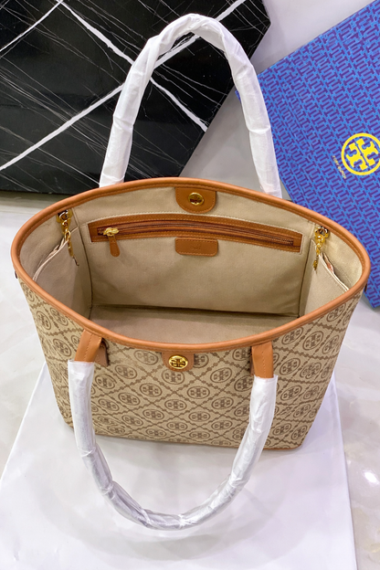 Tory Burch T Monogram Jacquard Tote Bag