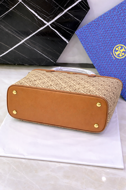 Tory Burch T Monogram Jacquard Tote Bag