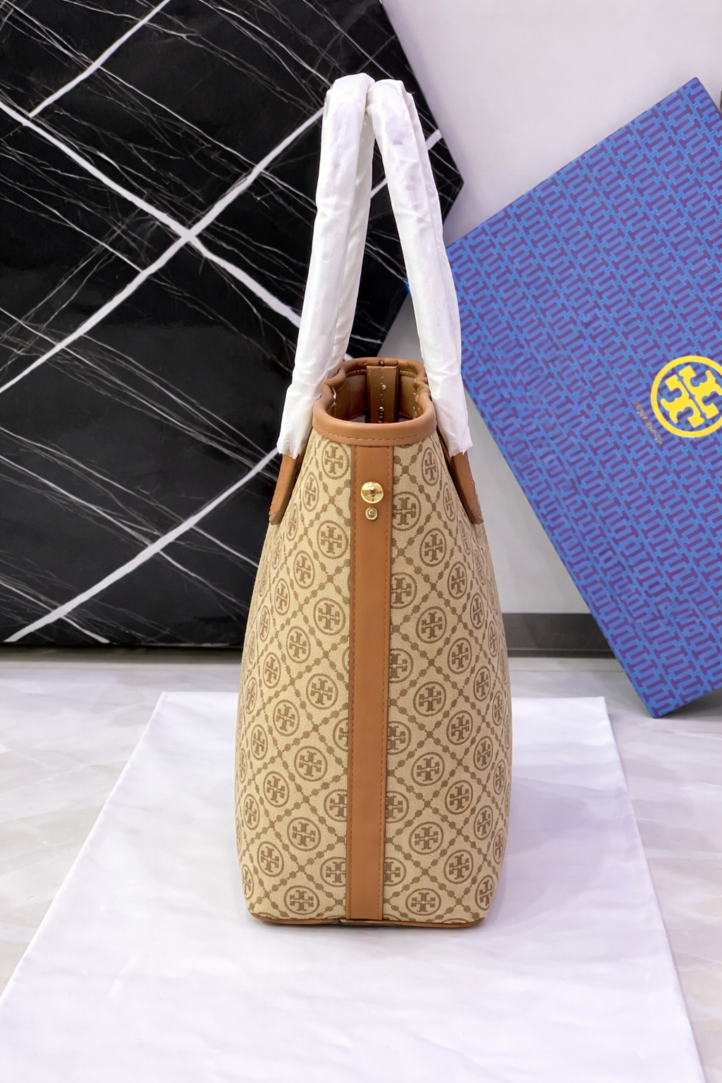Tory Burch T Monogram Jacquard Tote Bag