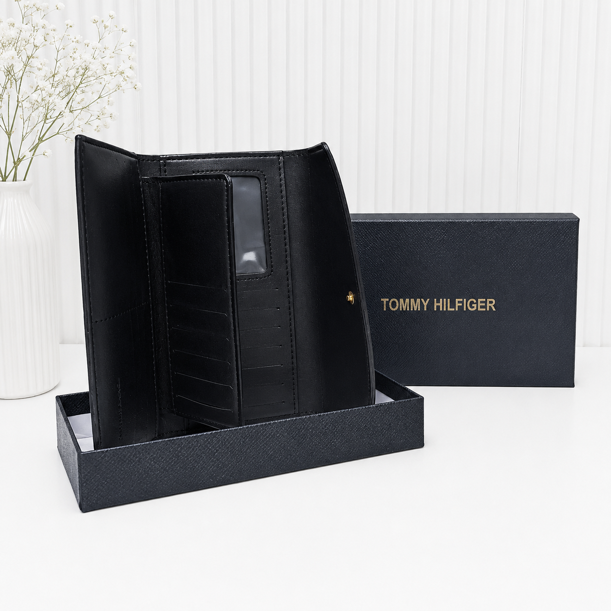 Tommy Hilfiger Color Block Flap Long Wallet