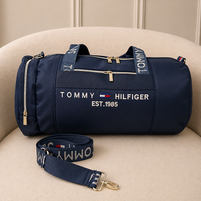 Tommy Hilfiger EST.1985 Signature Travel Bag – Navy Blue