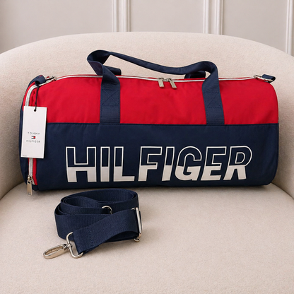 Tommy Hilfiger Signature Sport Travel Duffel Bag - Red/Navy Edition