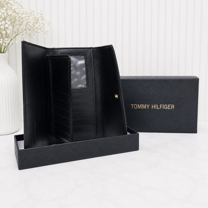 Tommy Hilfiger Color Block Flap Long Wallet