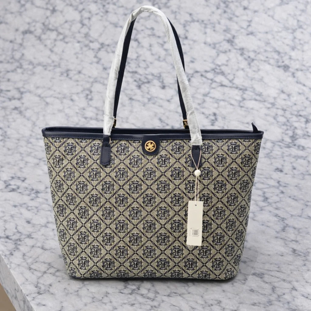 Tory Burch T Monogram Jacquard Tote Bag
