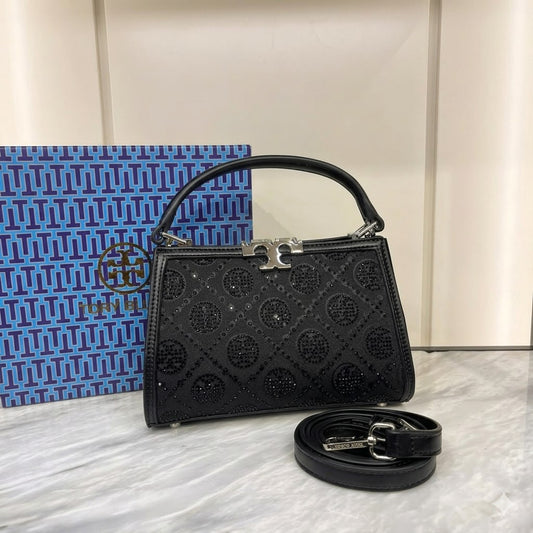 Tory Burch Eleanor T Monogram Hotfix Mini Satchel