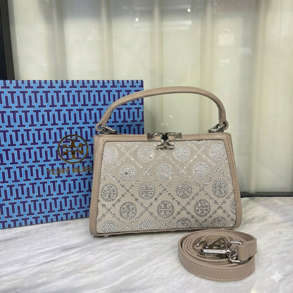 Tory Burch Eleanor T Monogram Hotfix Mini Satchel