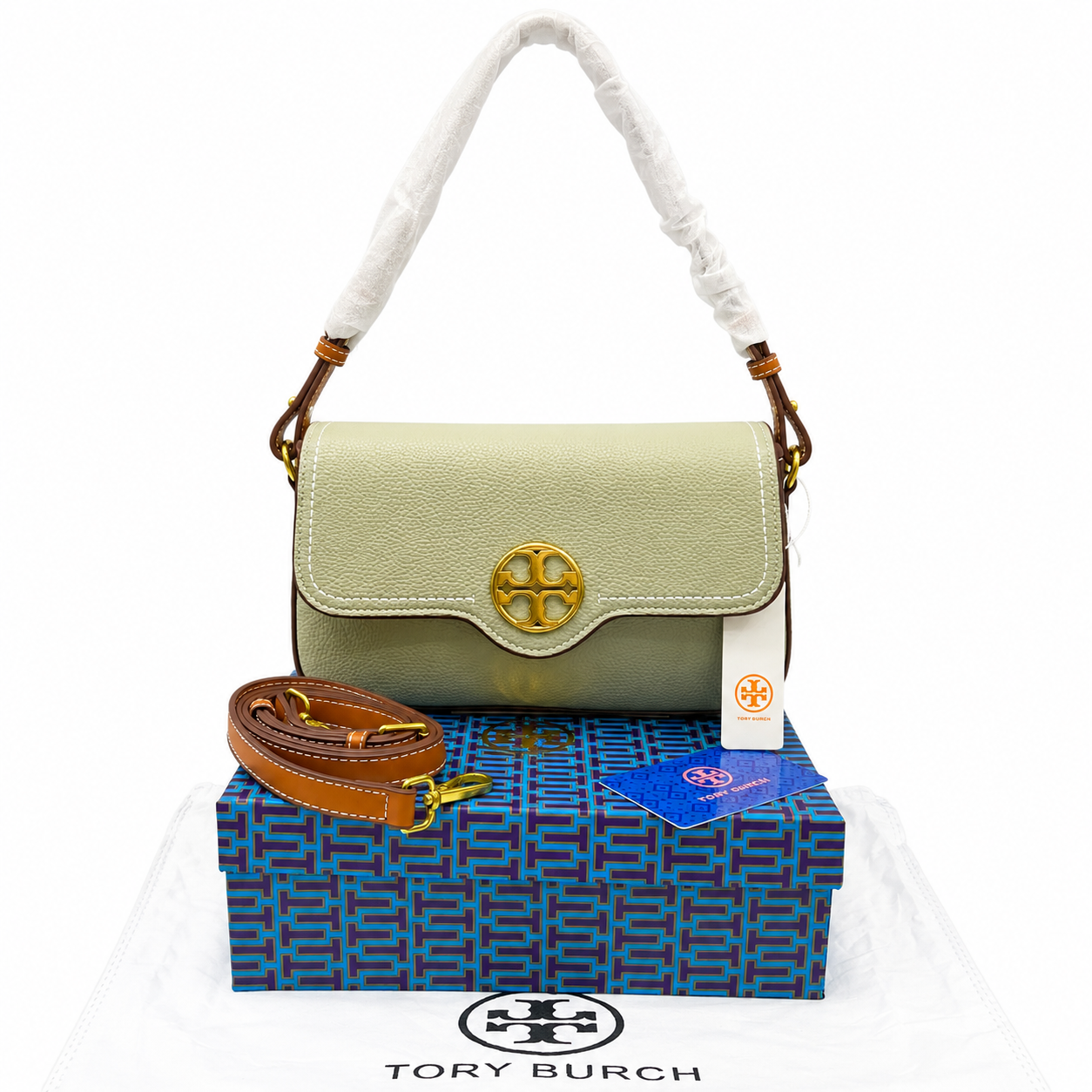 Tory Burch Miller Pebbled Leather Crossbody Bag